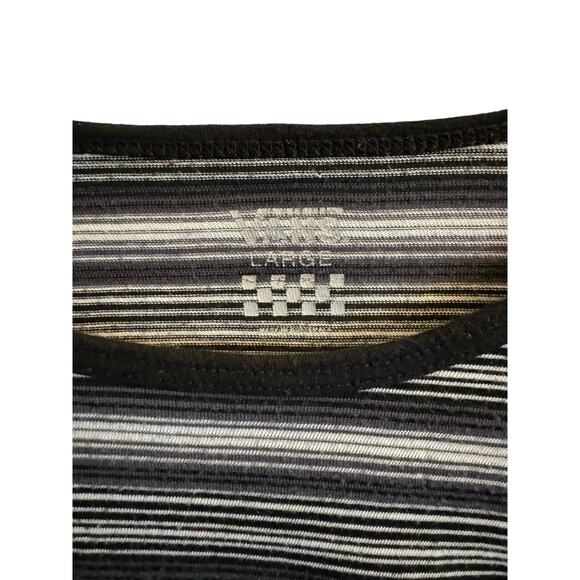 Vans Short Sleeved Striped Off the Wall Graphic Logo  T-Shirt Women's Size Large - Picture 4 of 4